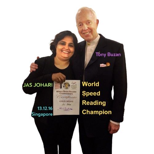 Tony Buzan welcoming Buzan Centre Pune